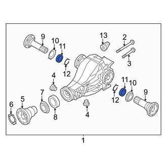 Audi OE - Rear Drive Axle Shaft Seal