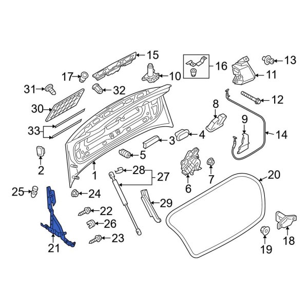 Deck Lid Hinge