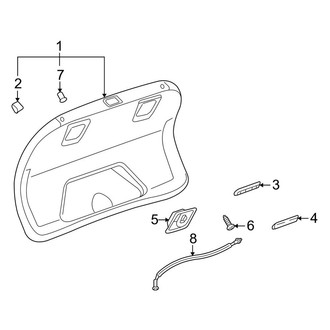 Audi OE - Trunk Lid - Interior Trim (Convertible)