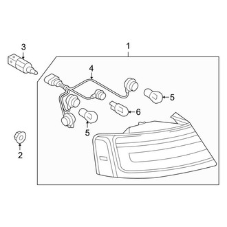 Audi OE - Rear Lamps - Tail Lamps (On Body), (Convertible)
