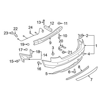 Audi OE - Rear Bumper - Bumper & Components (Convertible)