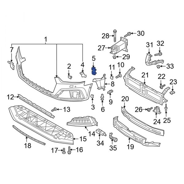 Bumper Cover Bracket