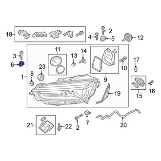 Audi OE - Headlight Grommet