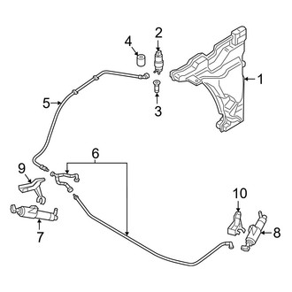 Audi OE - Front Lamps - Washer Components (Prestige)