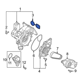 Audi OE - Engine Coolant Thermostat Housing Seal