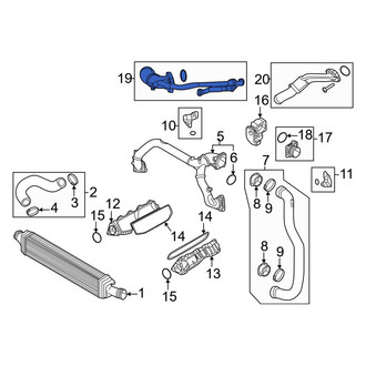 Audi OE - Turbocharger Inlet Pipe