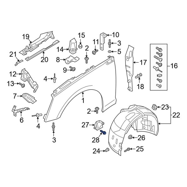 Fender Liner Screw