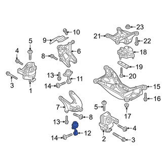 Audi OE - Left Engine Mount Support Bracket