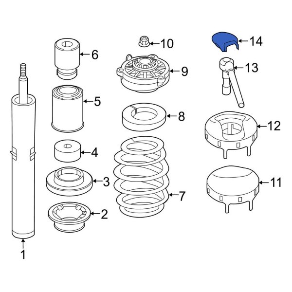 Suspension Strut Mount Cap