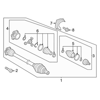 Audi OE - Front Suspension - Drive Axles (Premium / Premium Plus / Prestige Convertible)