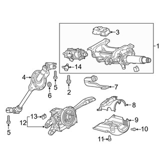 Audi OE - Steering Column Assembly (With Dynamic Steering), (Premium Plus / Prestige Convertible)