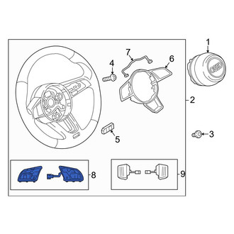 Audi OE - Steering Column Switch Housing