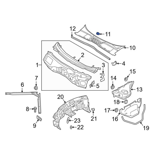 Cowl Cover Clip