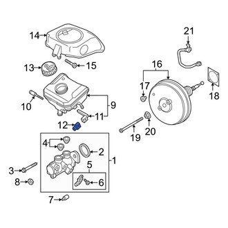 Audi OE - Brake Master Cylinder Reservoir Adapter