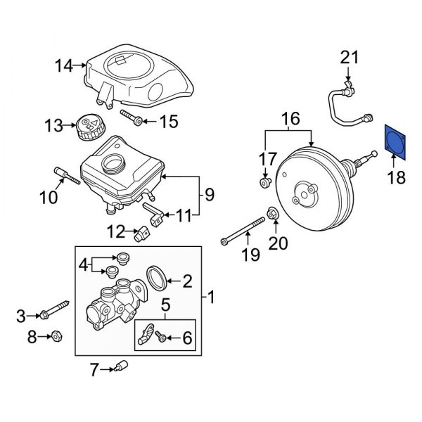 Power Brake Booster Gasket