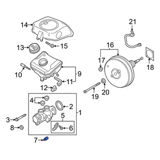 Audi OE - Brake Master Cylinder Reservoir Adapter