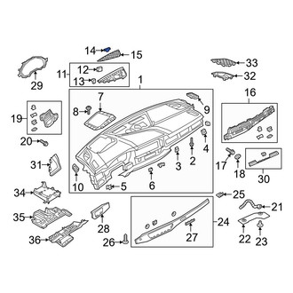 Audi OE - Upper Instrument Panel Air Bag