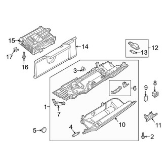 Audi OE - Instrument Panel - Glove Box (Convertible)
