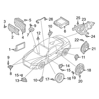 Audi OE - Instrument Panel - Sound System (Convertible)