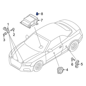 Audi OE - Air Bag Control Module Nut