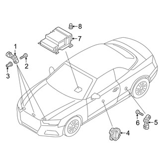 Audi OE - Restraint Systems - Air Bag Components (Modules & Sensors), (Convertible)