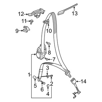 Audi OE - Restraint Systems - Front Seat Belts (Convertible)