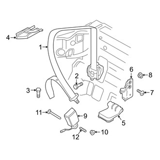 Audi OE - Restraint Systems - Rear Seat Belts (Convertible)