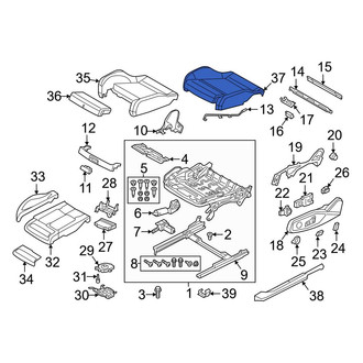 Audi OE - Front Left Seat Cover