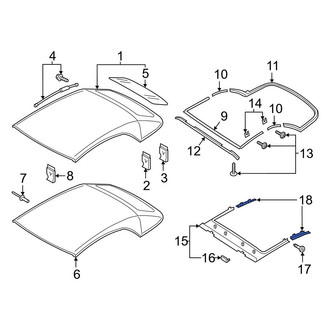 Wht002250 Audi A5 OEM Roofs & Parts | Panels, Drip Rails — CARiD.com