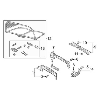 Audi OE - Convertible/Soft Top - Interior Trim (Stowage Compartment), (Convertible)