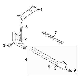 Audi OE - Pillars, Rocker & Floor - Interior Trim (Convertible)