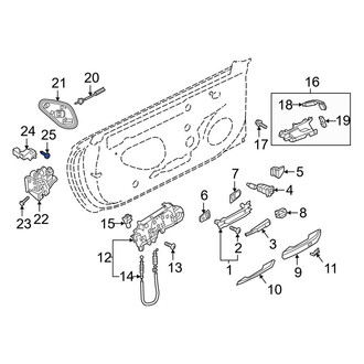 Audi OE - Door Lock Rod Cover Bolt