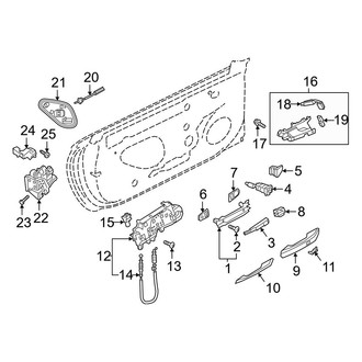 Audi OE - Door - Lock & Hardware (Lock & Handles), (Convertible)