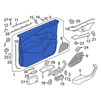Audi OE - Front Left Inner Door Interior Trim Panel