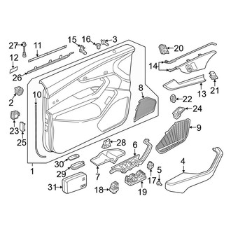 Audi OE - Door - Interior Trim (Convertible)