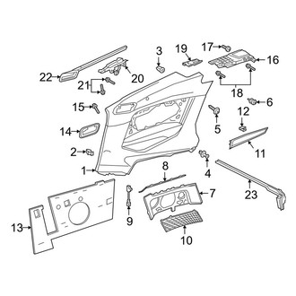 Audi OE - Quarter Panel - Interior Trim (Convertible)
