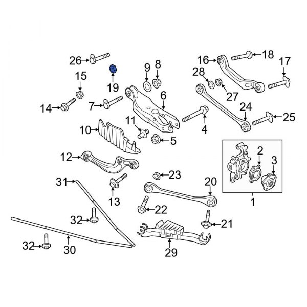 Suspension Control Arm Nut