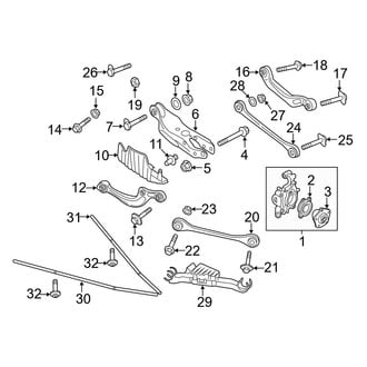 Audi OE - Rear Suspension - Suspension Components (Convertible)
