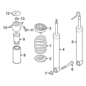 Audi OE - Rear Suspension - Shocks & Components (Convertible)