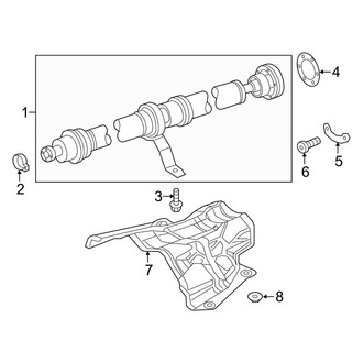 Audi OE - Rear Suspension - Drive Shaft (Convertible)