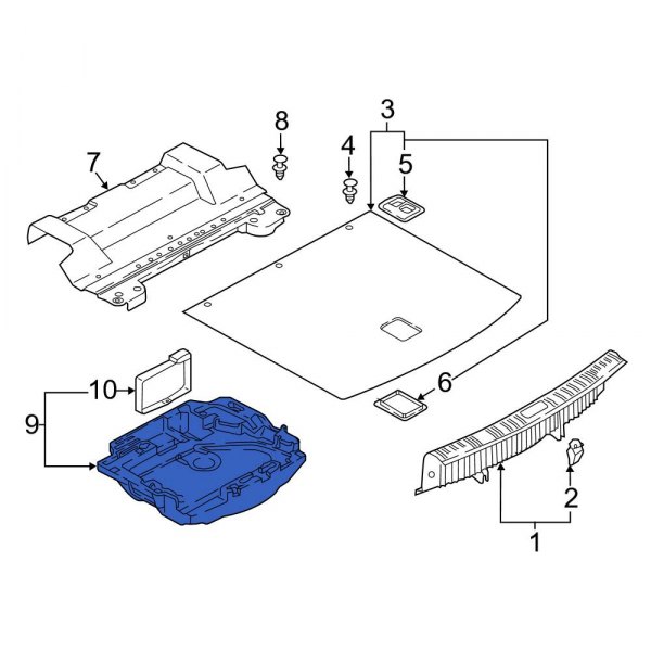 Trunk Floor Storage Box