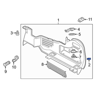 Audi OE - Right Trunk Trim Panel Clip