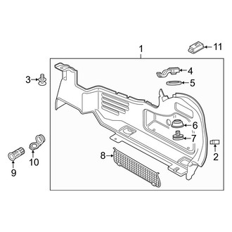 Audi OE - Rear Body & Floor - Interior Trim (Passenger Side), (Convertible)