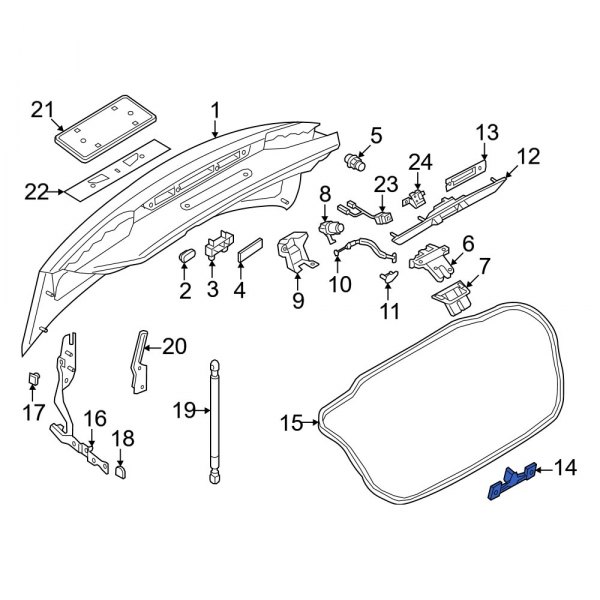 Deck Lid Release Cable