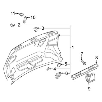 Audi OE - Trunk Lid - Interior Trim (Convertible)
