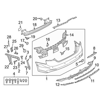 Audi OE - Rear Bumper - Bumper & Components (Premium Plus / Prestige Convertible)