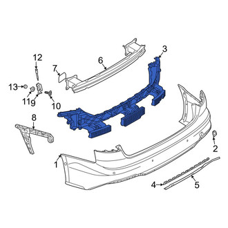 Audi OE - Front Bumper Cover Reinforcement
