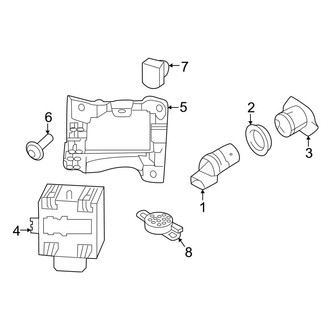 Audi OE - Rear Bumper - Electrical Components (Premium Plus / Prestige Convertible)