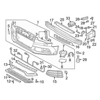 Audi OE - Front Bumper & Grille - Bumper & Components