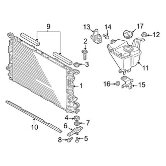 Audi OE - Cooling - Radiator & Components (Main)